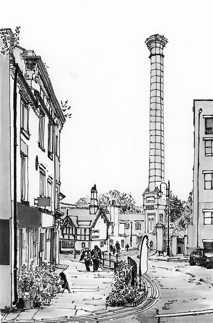 Soames brewery chimney, Tuttle Street, Wrexham