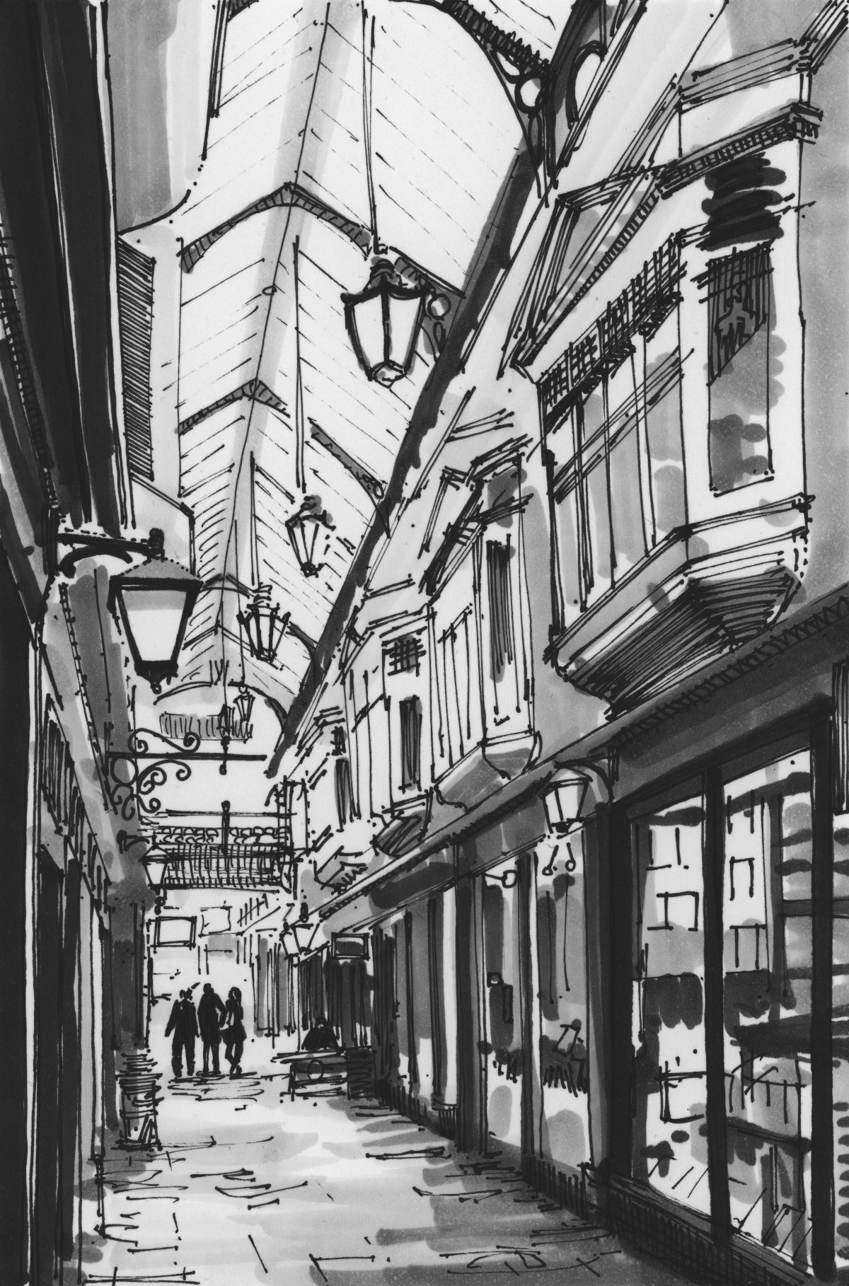 Cardiff Arcade Walking