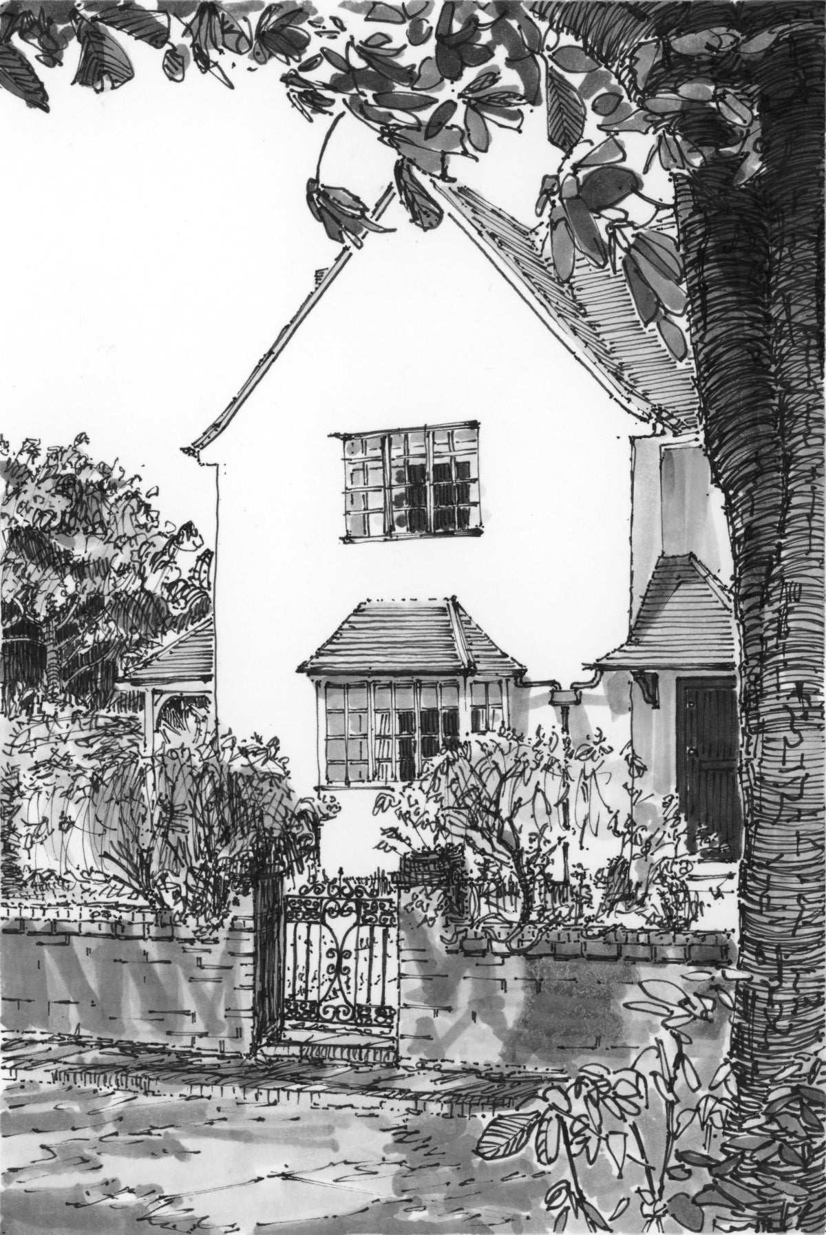Commission a Drawing of Your House — Original Ink Drawing