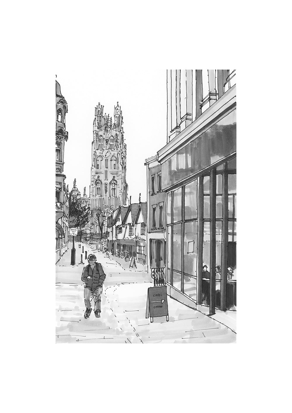 Churches Coffie Wrexham Print